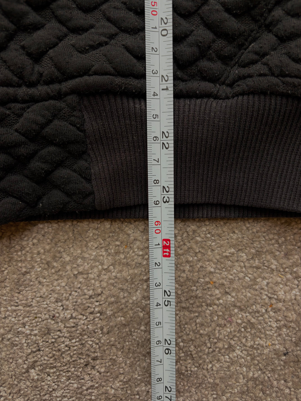 Nike Vintage Textured Hoodie Black Size S