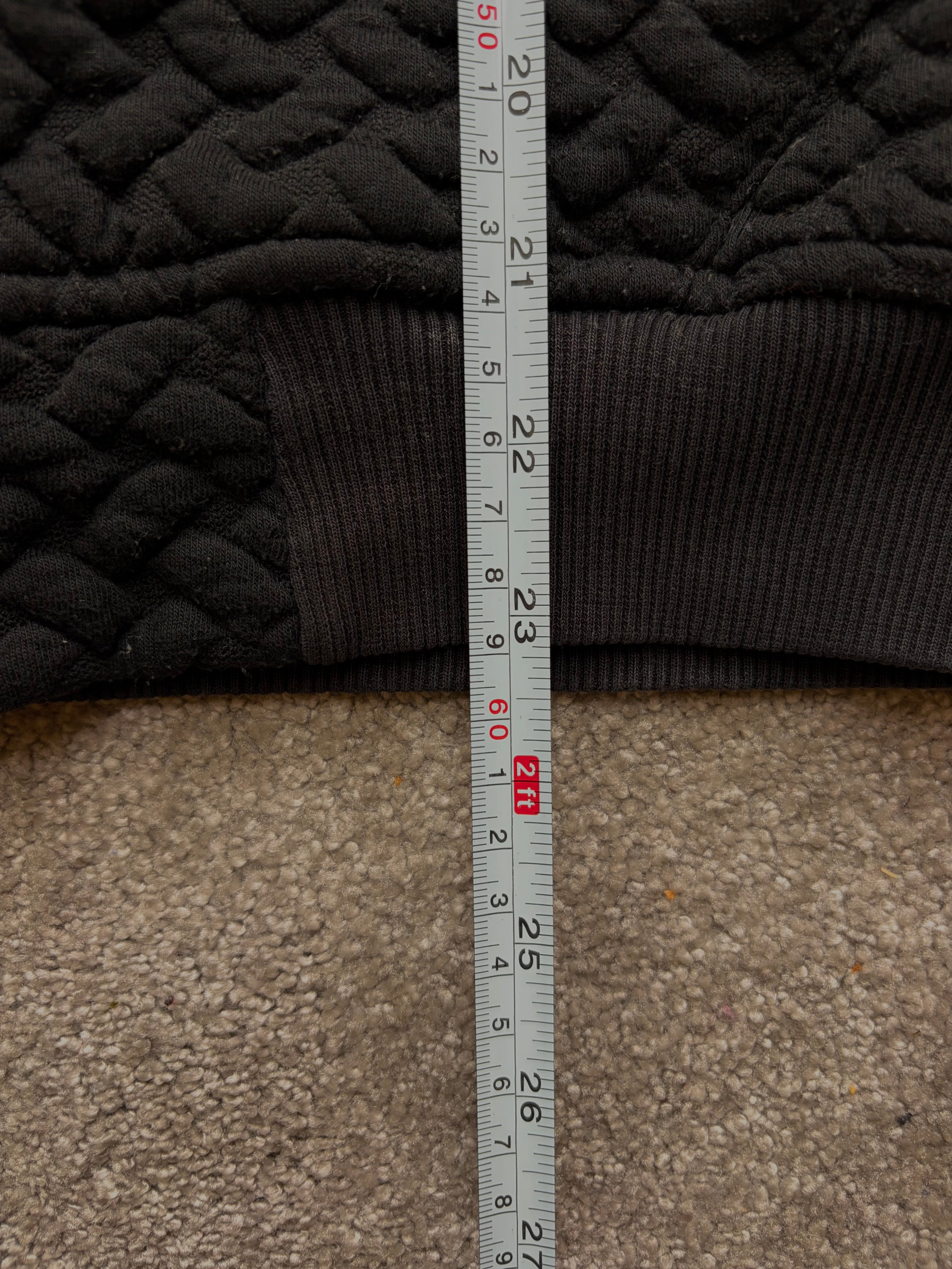 Nike Vintage Textured Hoodie Black Size S