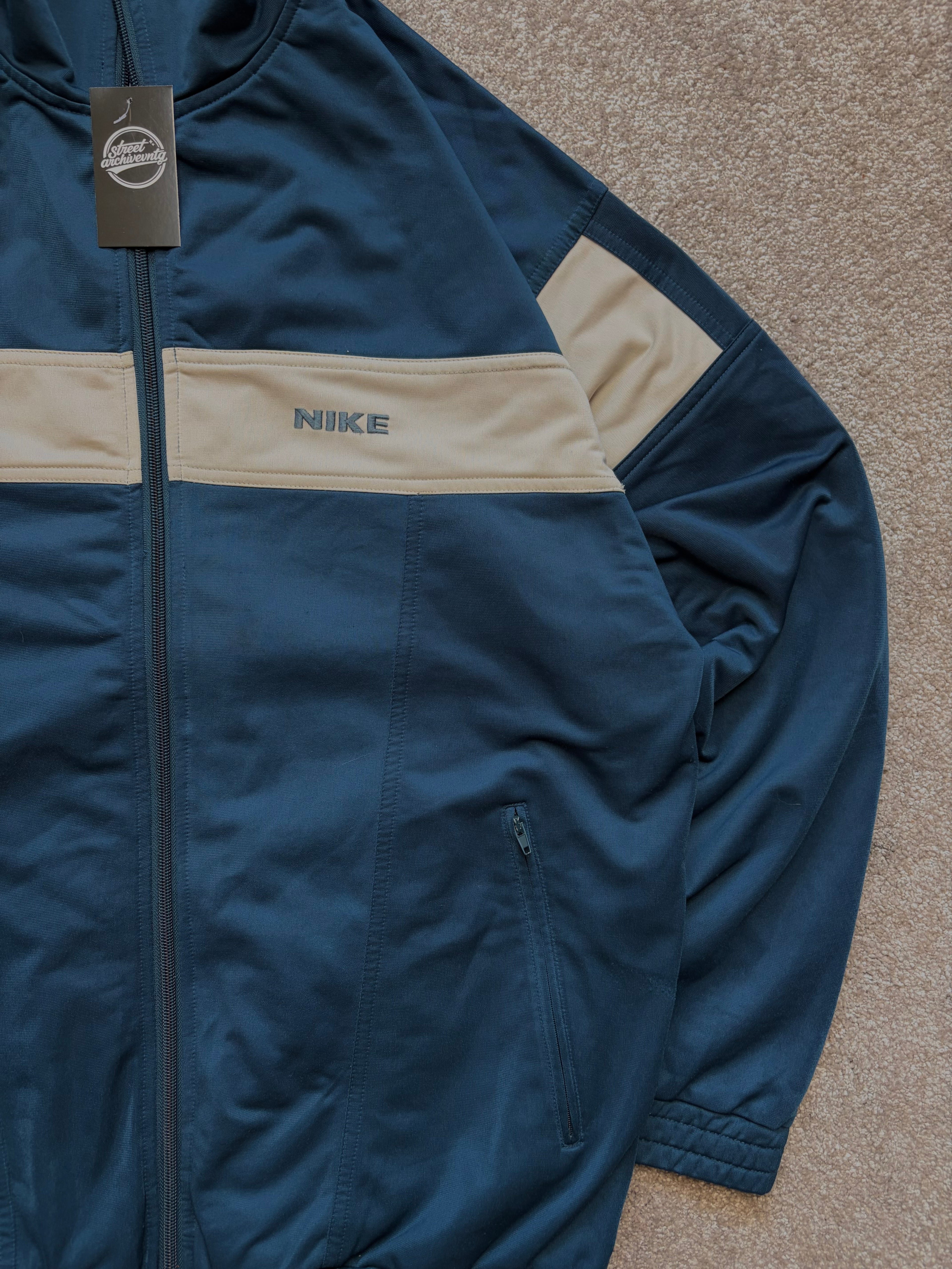 Nike Track Jacket Vintage Navy/Cream Size M