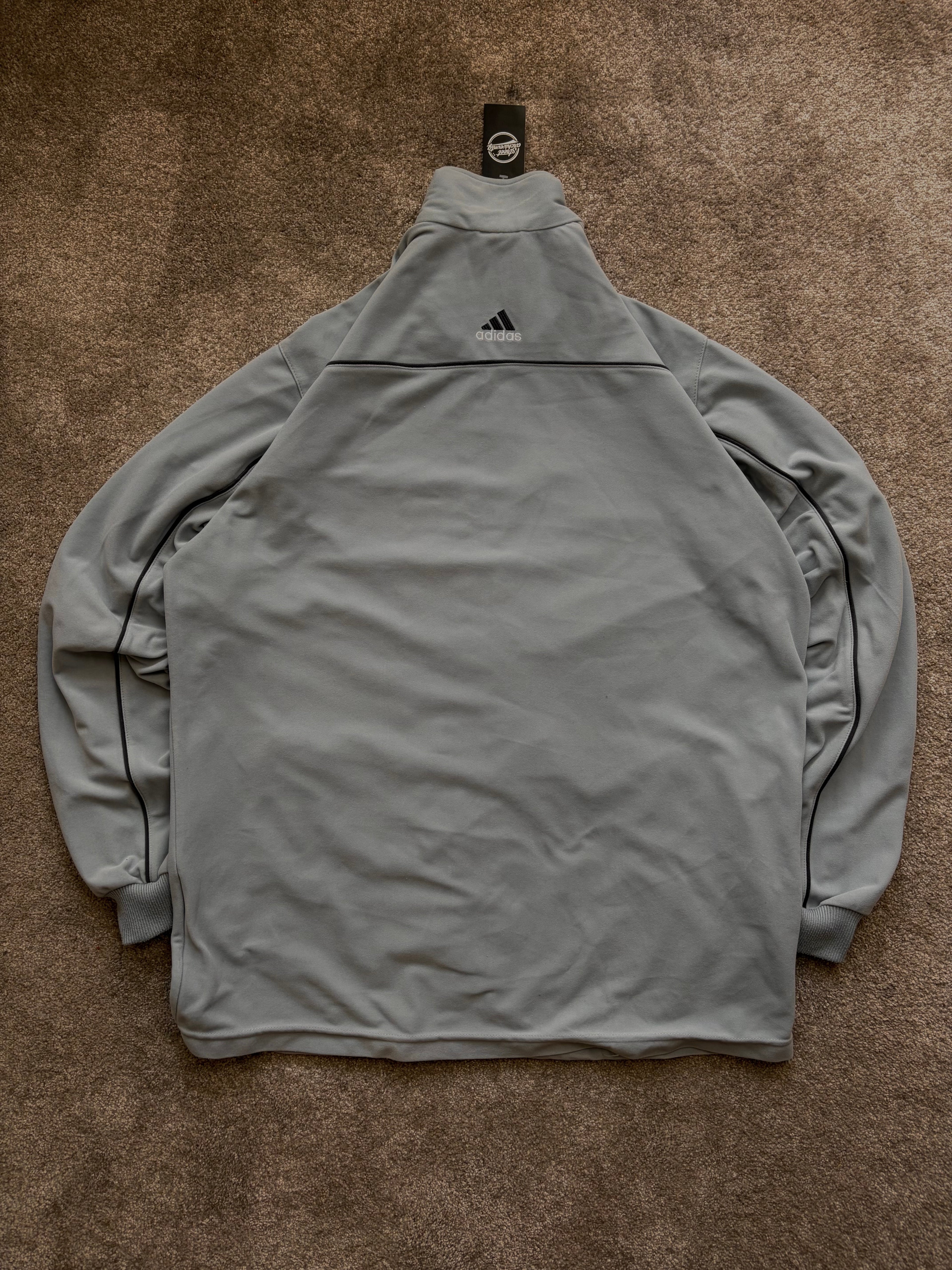 Adidas Vintage Grey-Blue Track Jacket Size L - Stratus