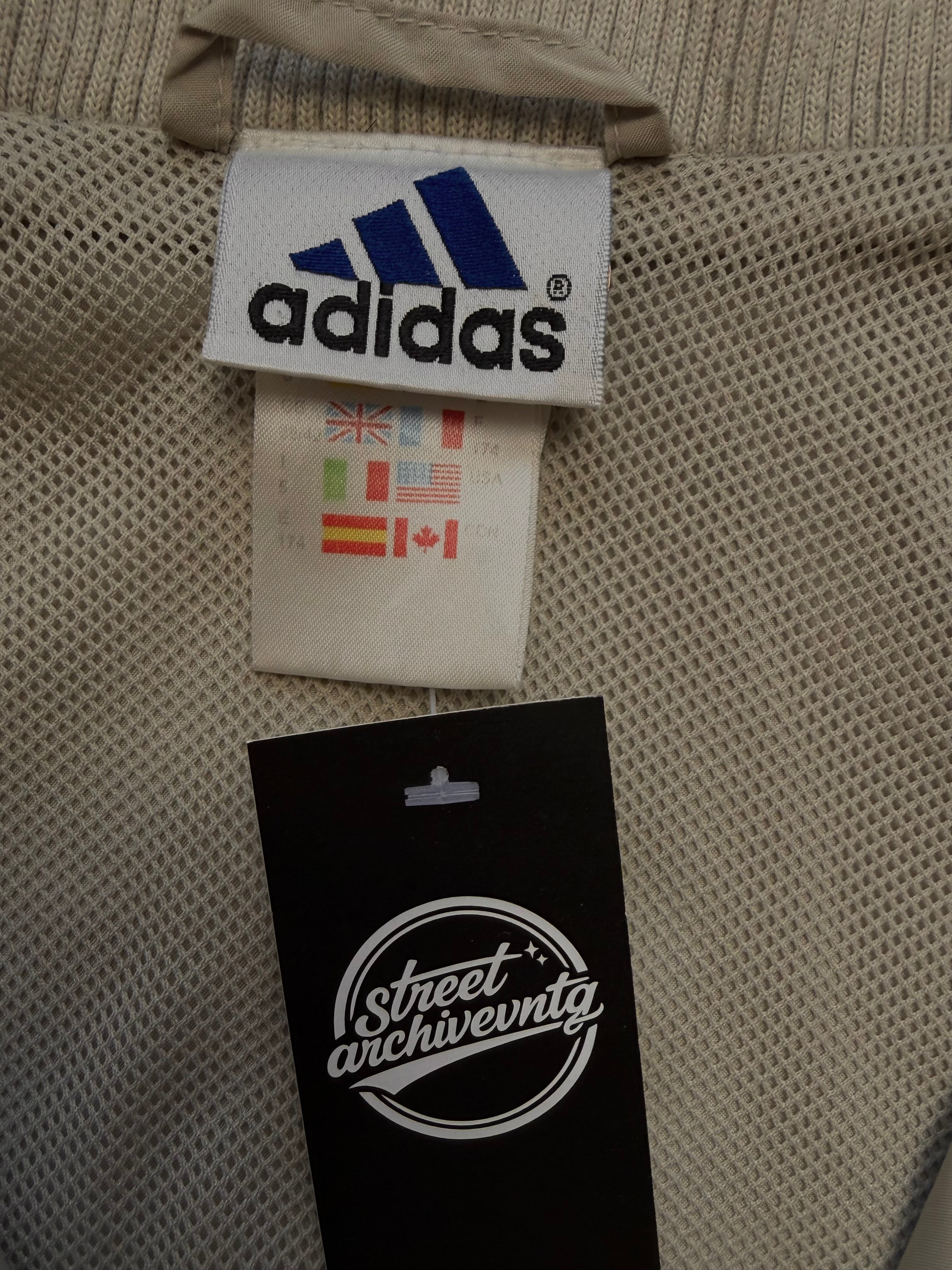 Adidas Track Jacket Vintage Beige Clean Size L