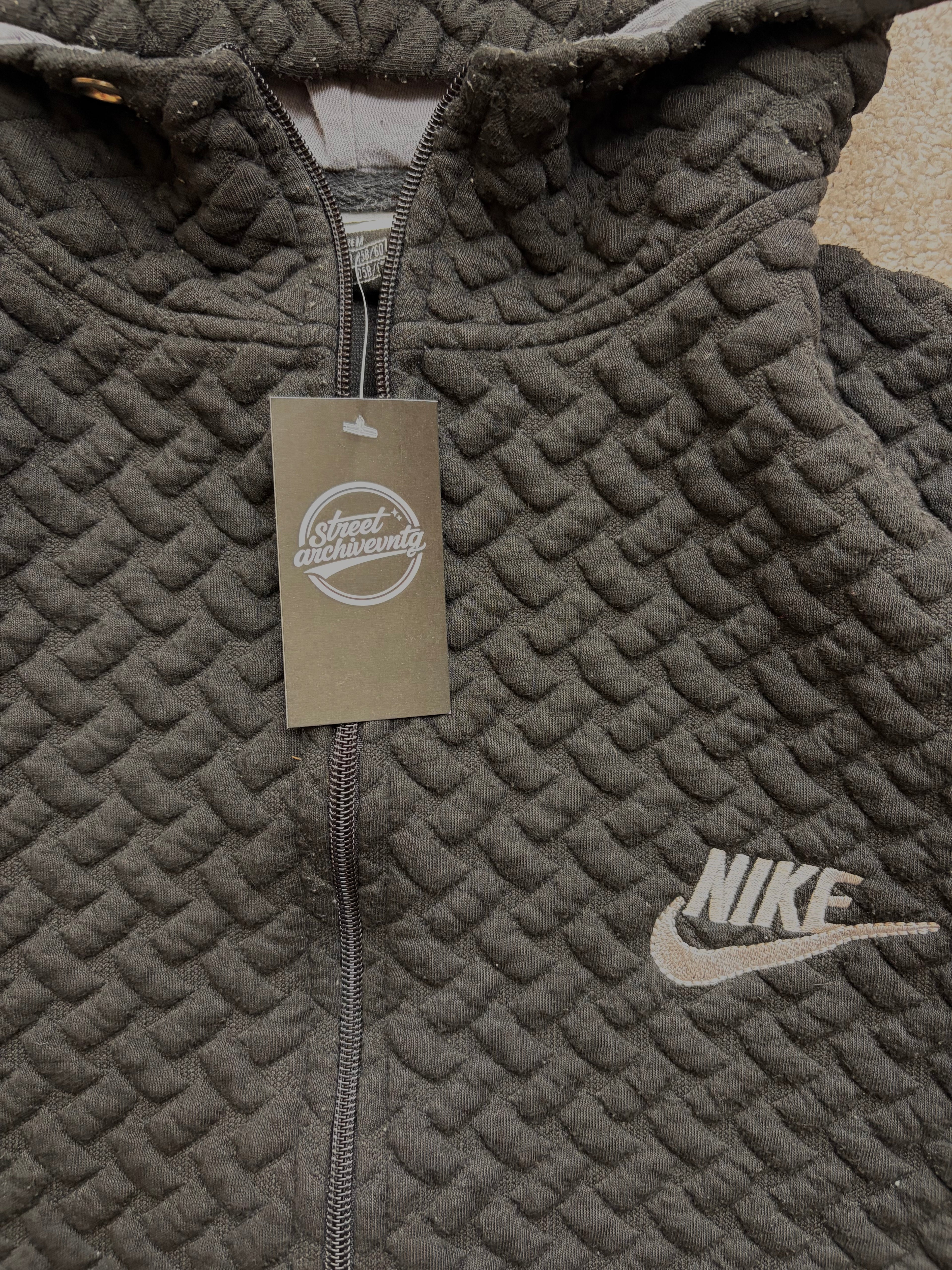 Nike Vintage Textured Hoodie Black Size S