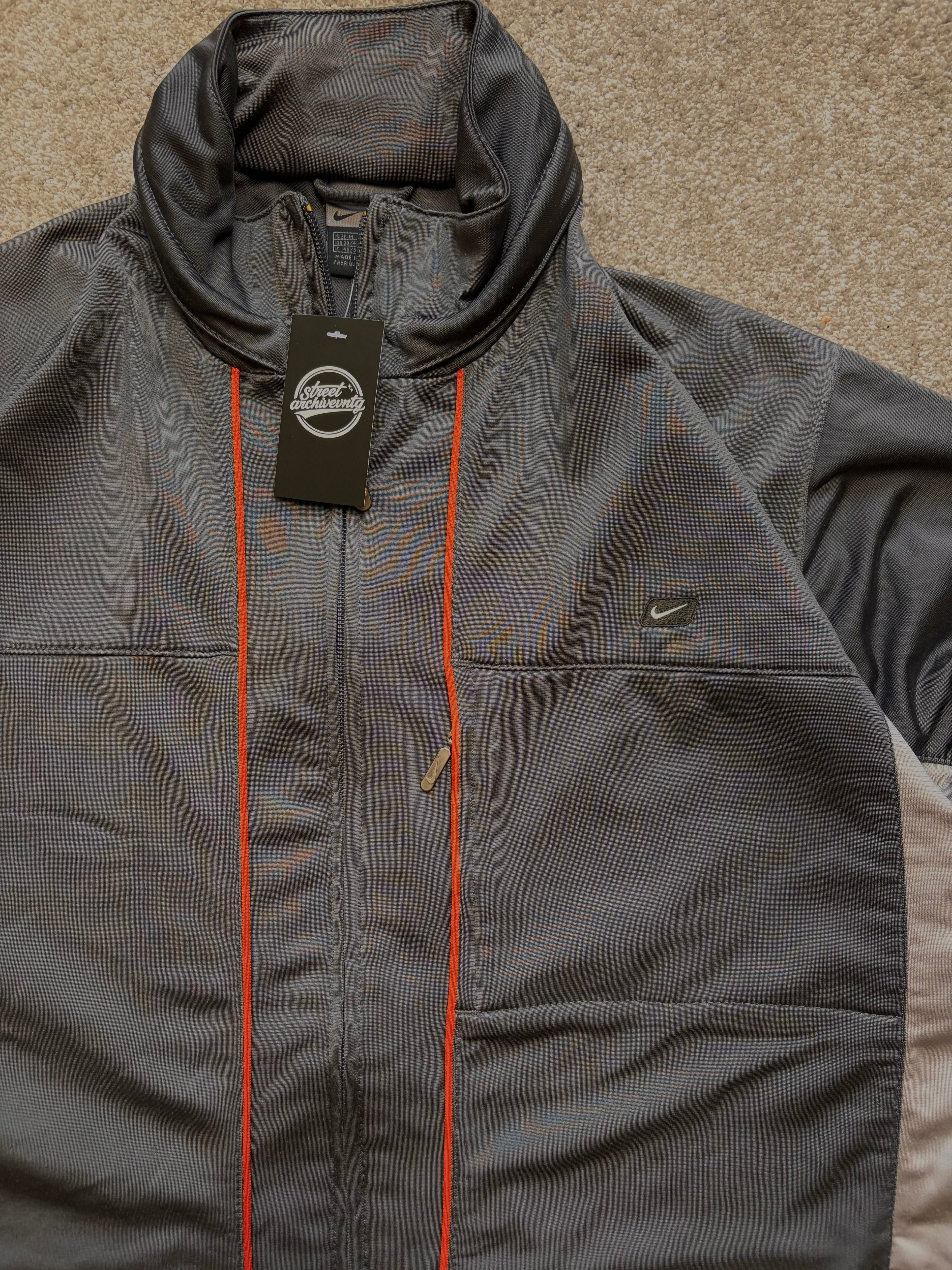 Nike Track Jacket Vintage Minimal Grey/Black Size M