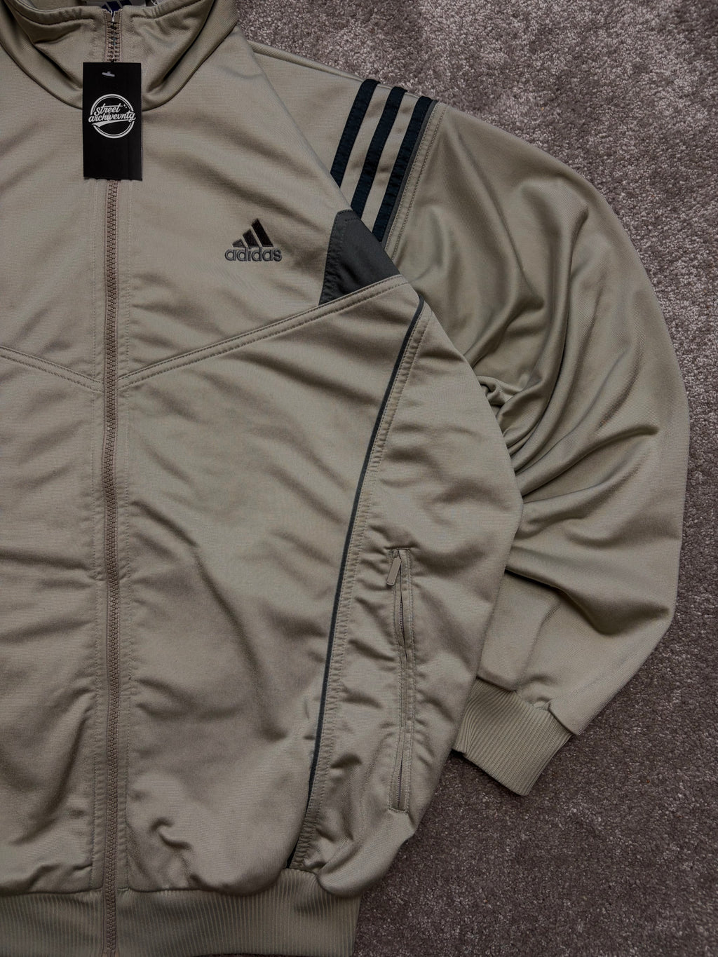Vintage Adidas Track Jacket Green Size M