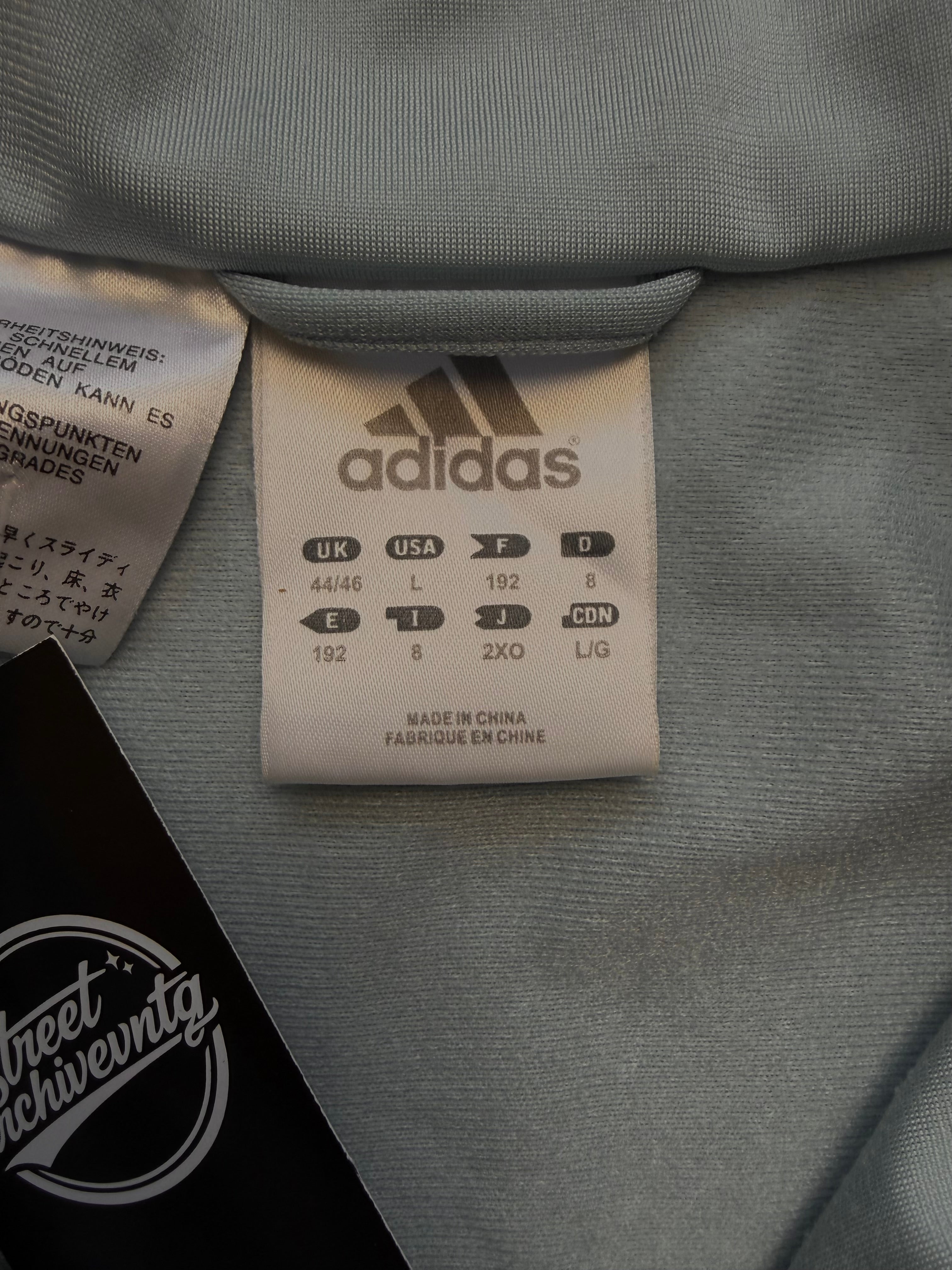 Adidas Track Jacket Vintage Grey/Red Size L