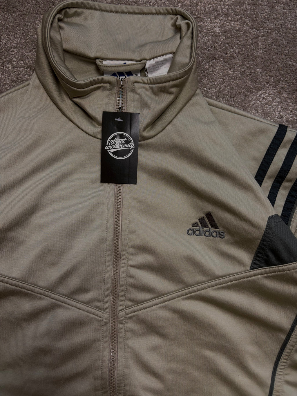 Vintage Adidas Track Jacket Green Size M