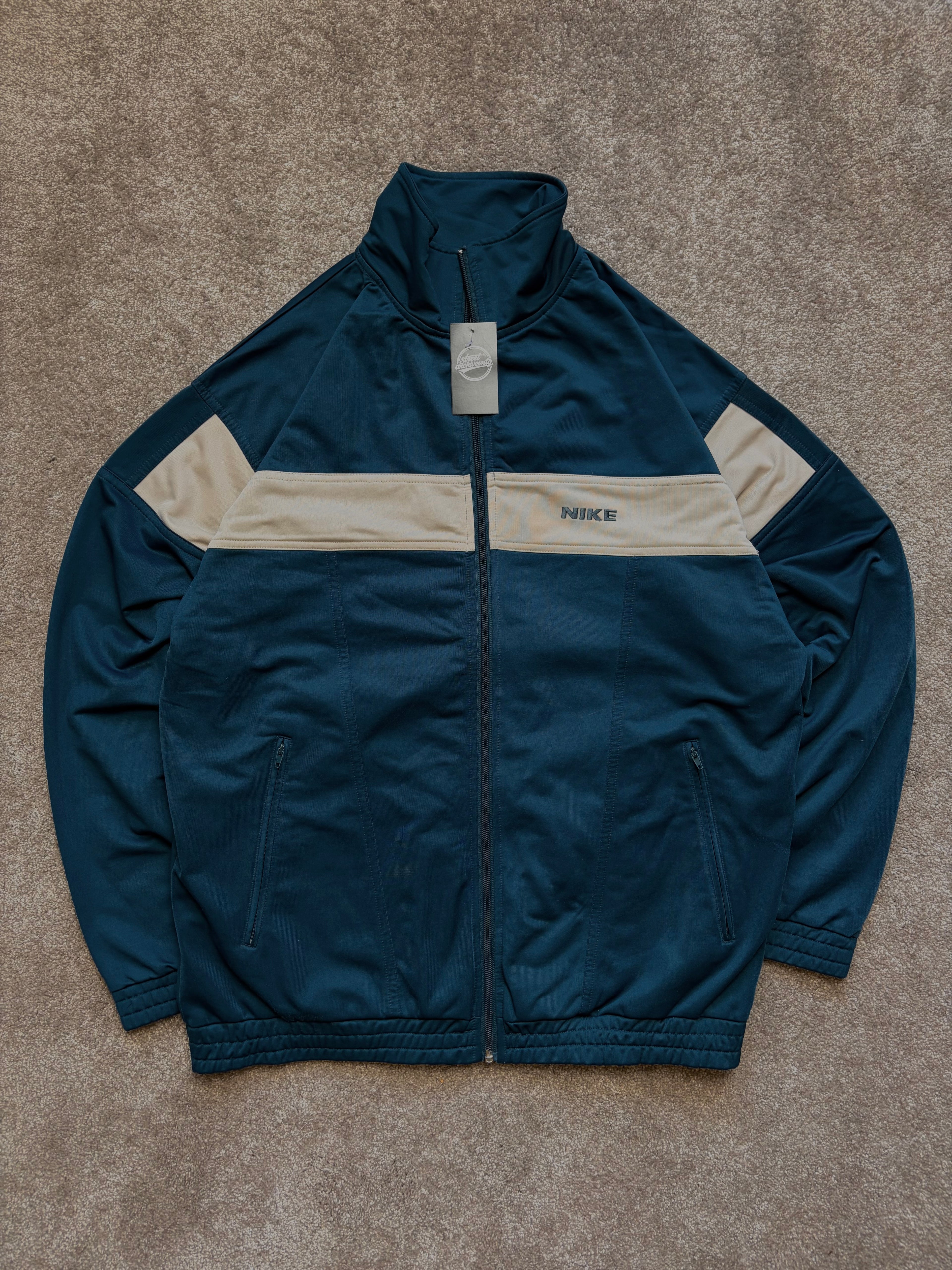 Nike Track Jacket Vintage Navy/Cream Size M