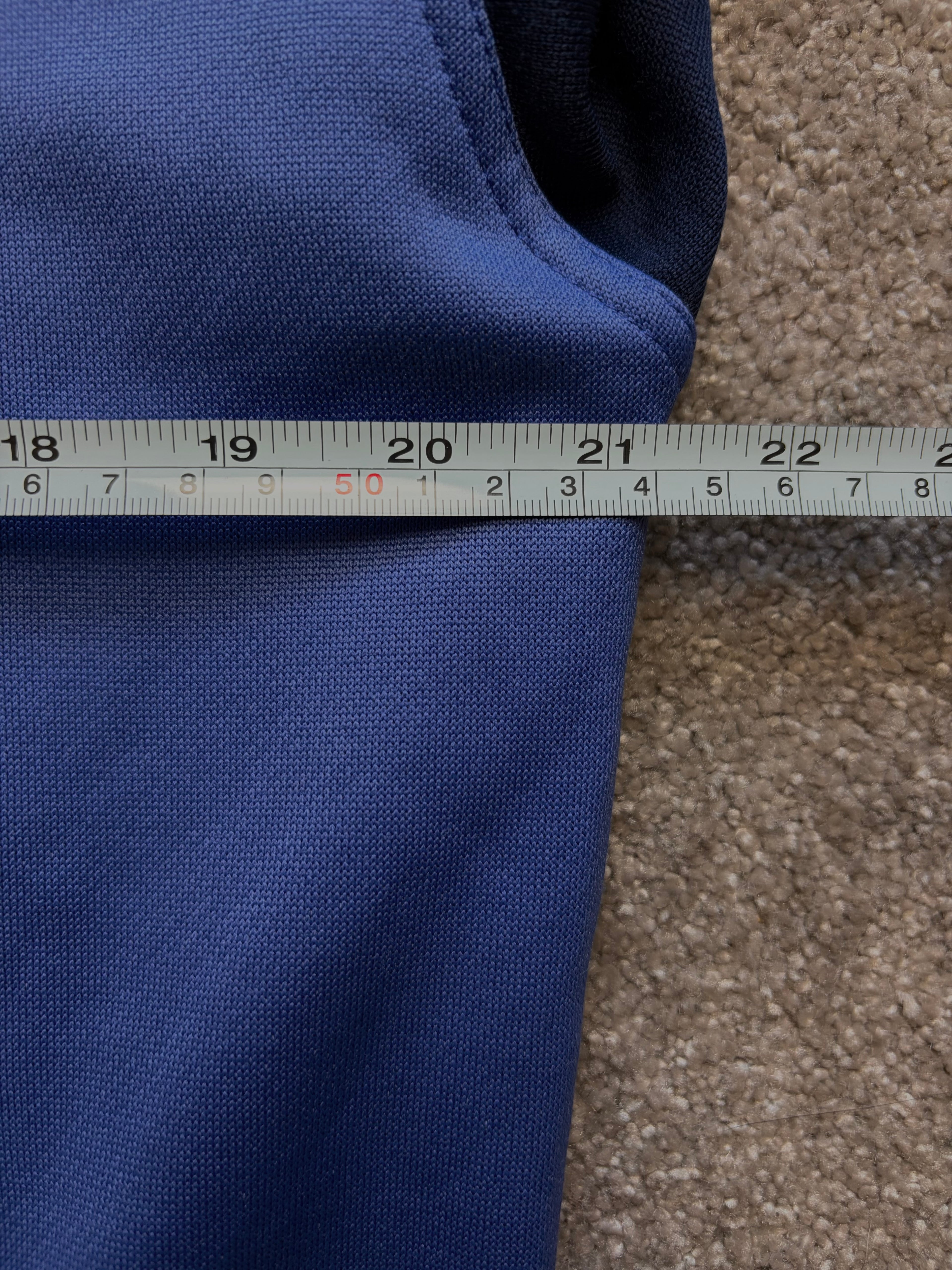 Adidas Track Jacket Vintage con Capucha Azul Size S
