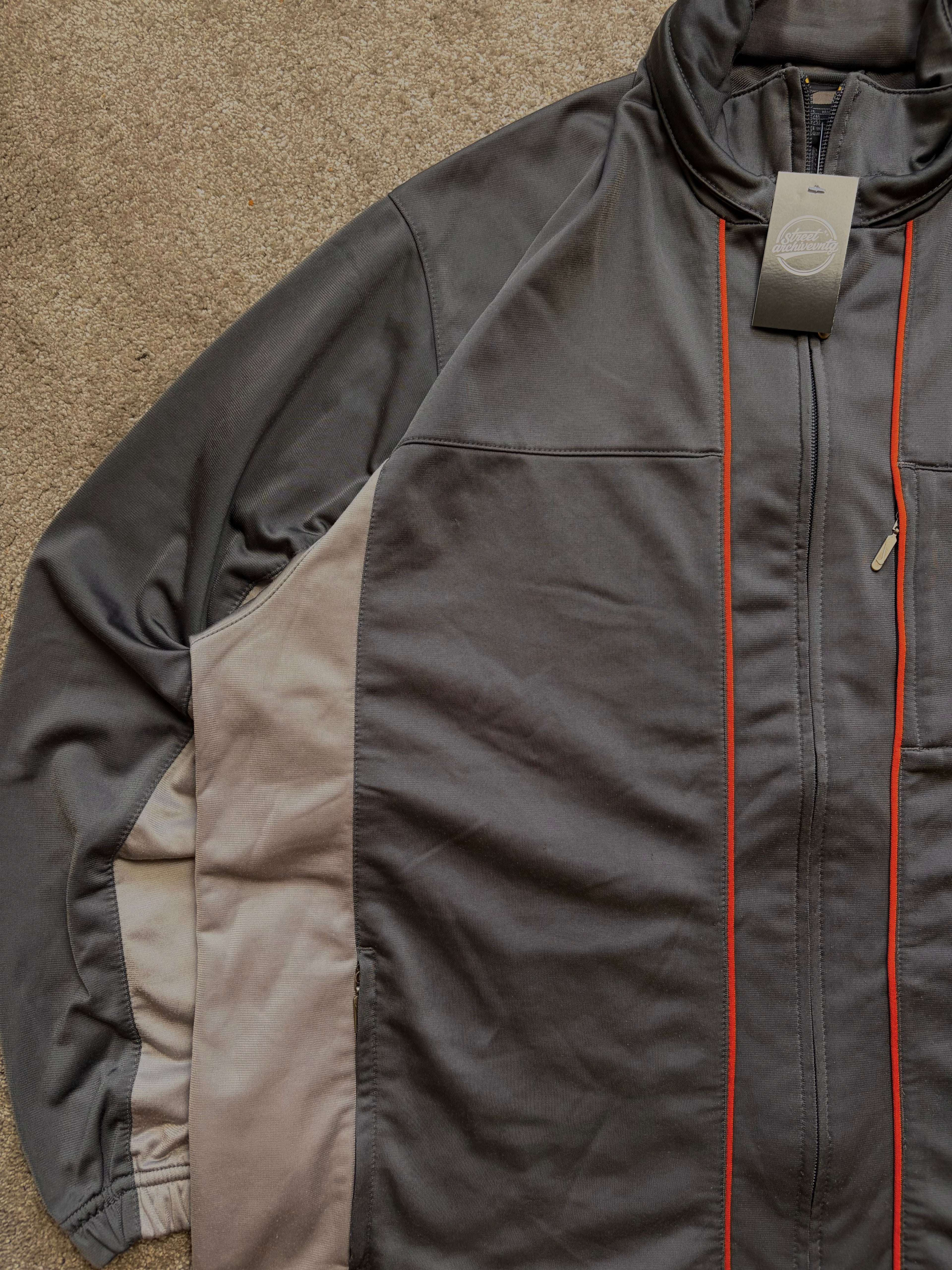 Nike Track Jacket Vintage Minimal Grey/Black Size M