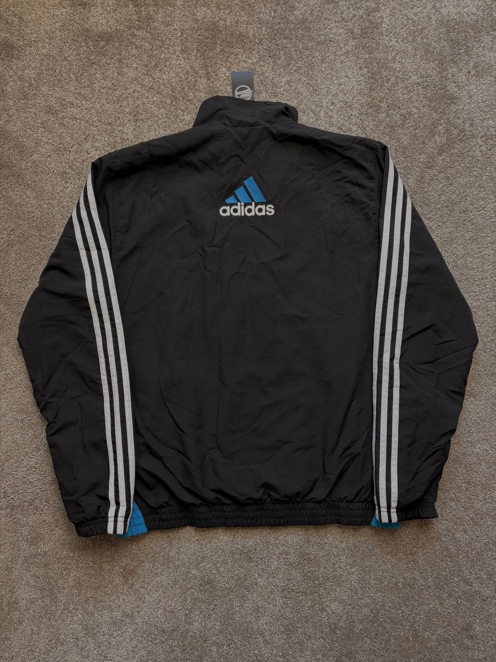 Adidas Windbreaker Vintage Black/Blue Size M