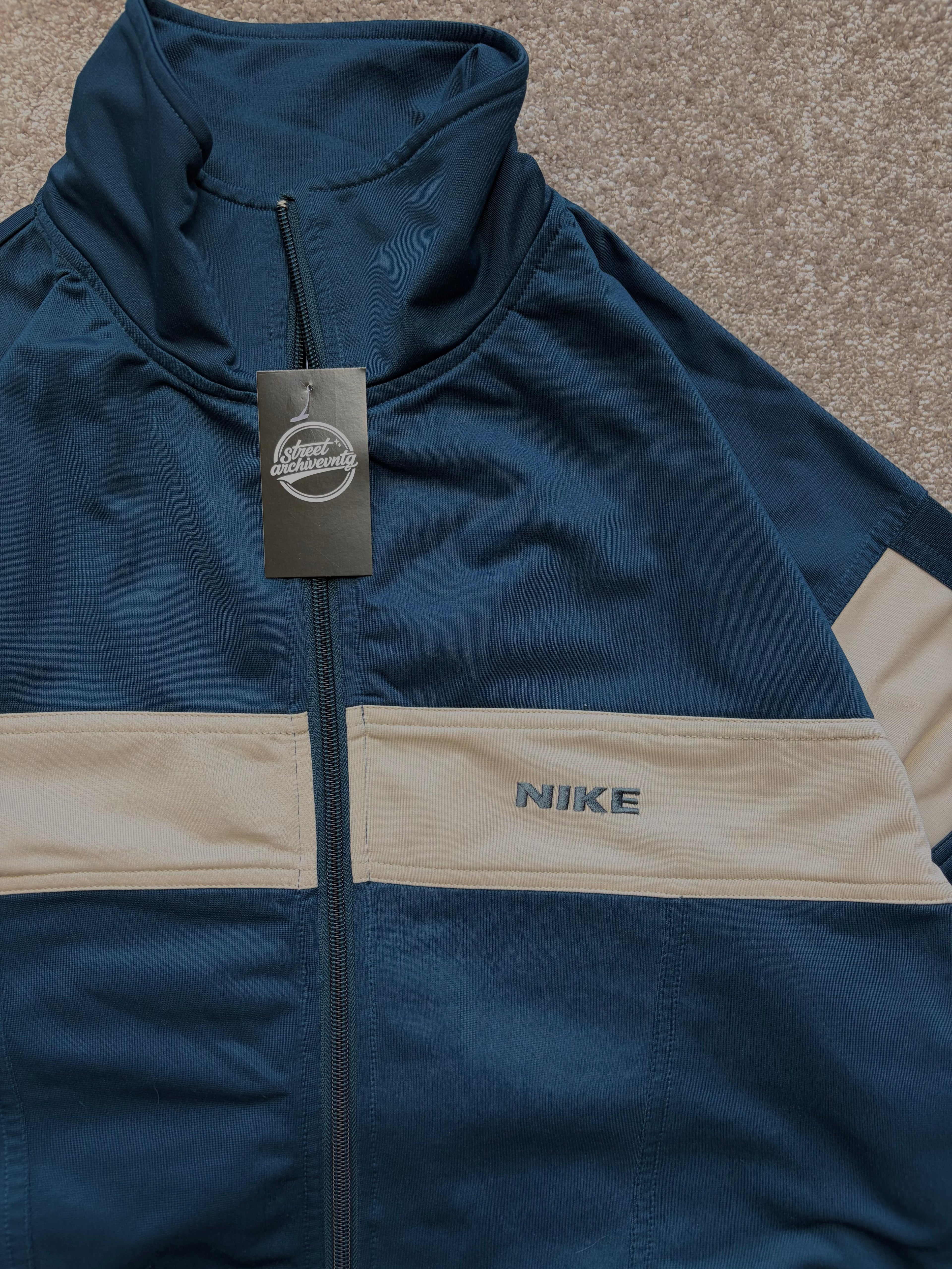 Nike Track Jacket Vintage Navy/Cream Size M