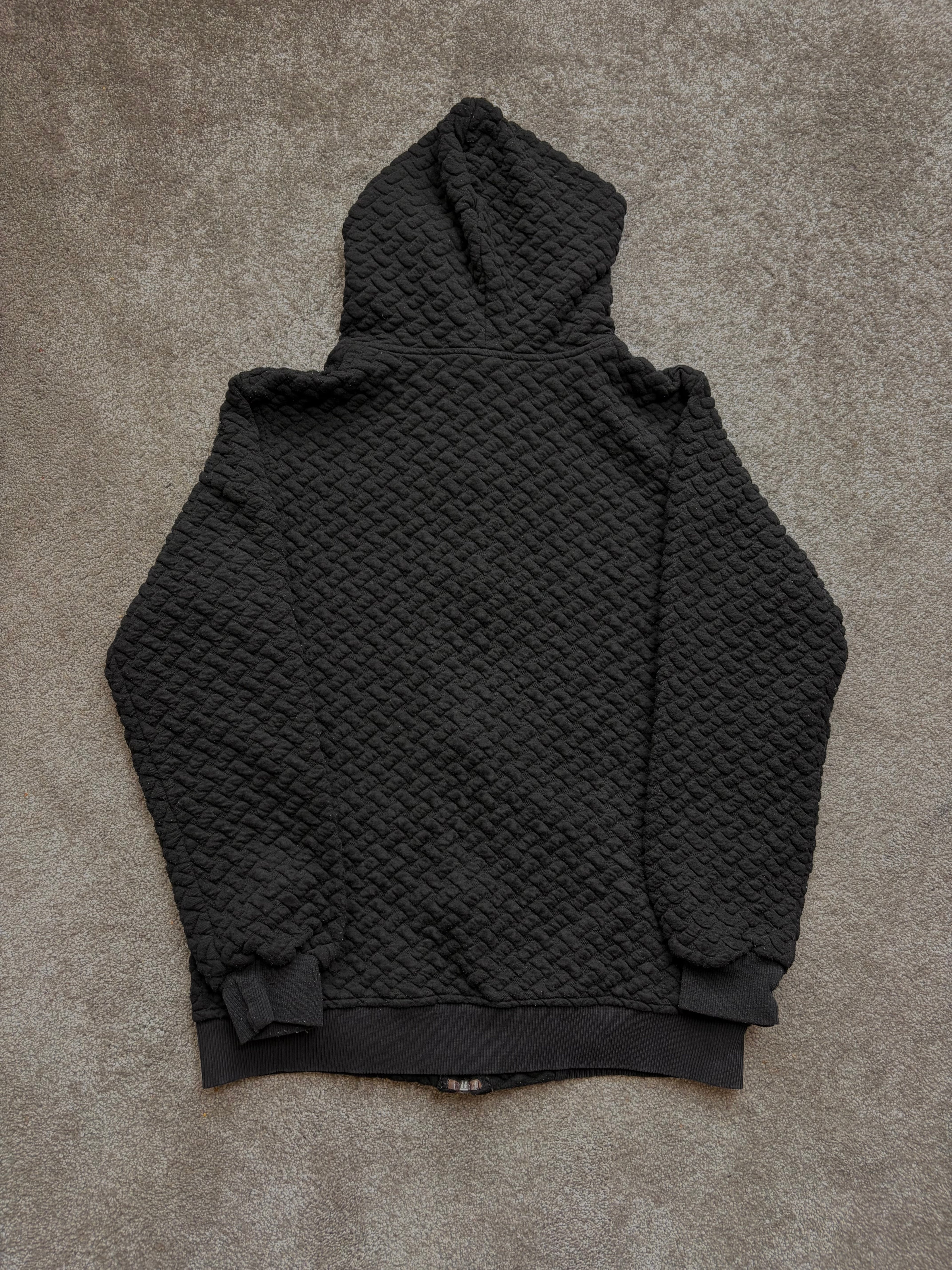 Nike Vintage Textured Hoodie Black Size S