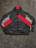 Puma Vintage Windbreaker Black Red Panel Size XL