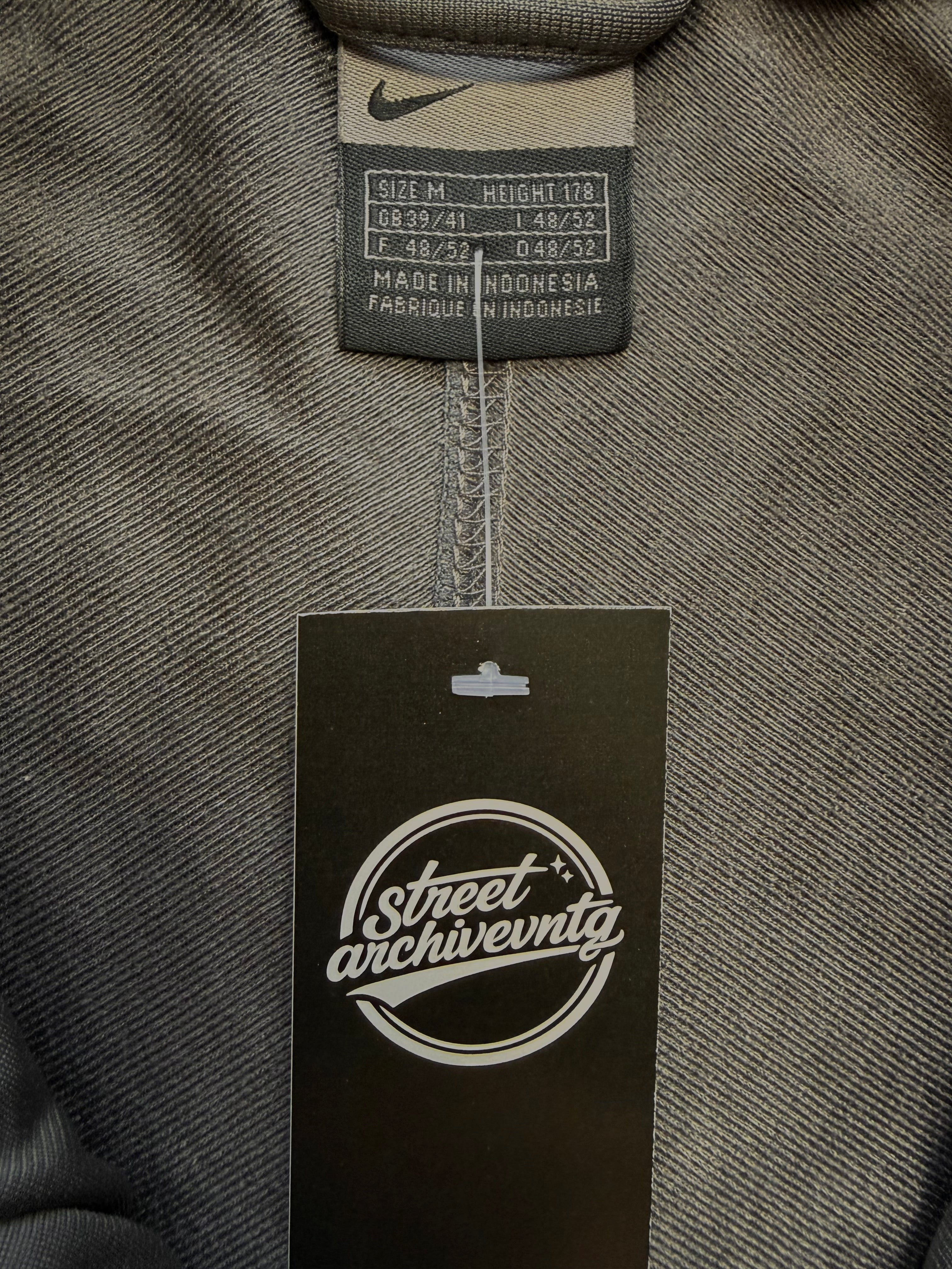 Nike Track Jacket Vintage Minimal Grey/Black Size M