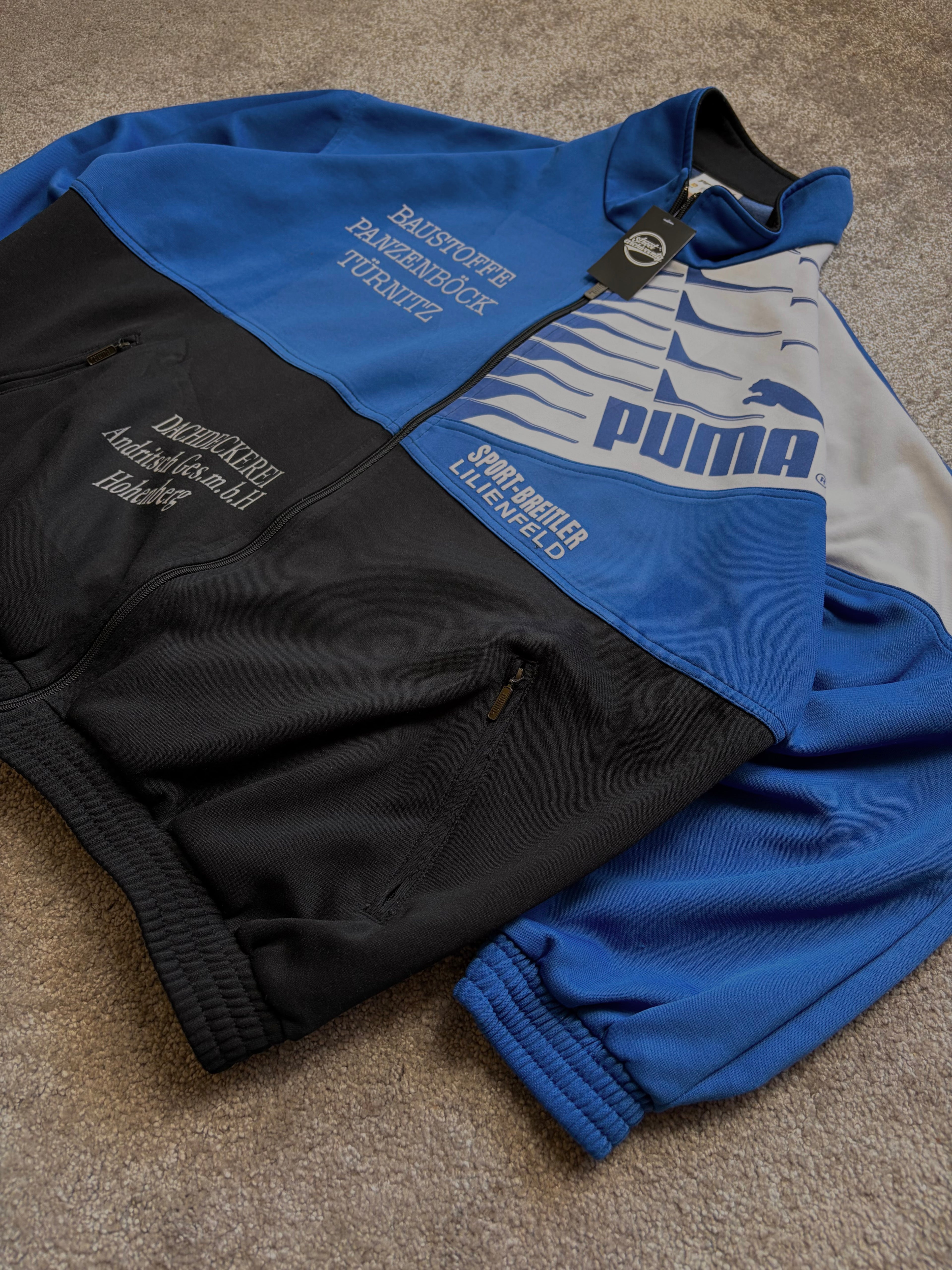 Puma Track Jacket Vintage Sponsor Style Size M